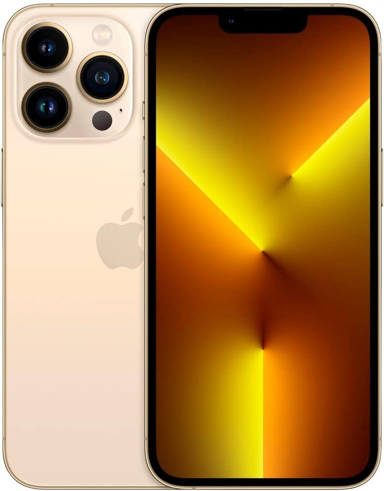 Apple iPhone 13 Pro, 128GB, Gold - GSM Carriers (Renewed)